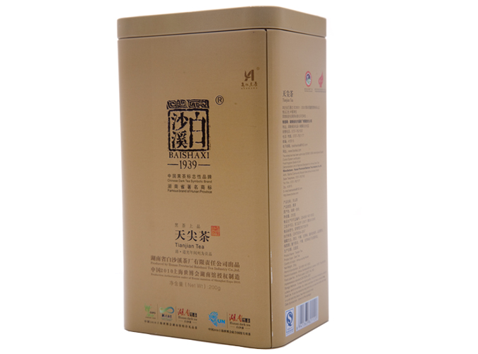 爱达黑茶俱乐部供应的白沙溪2011年出品铁盒装天尖茶