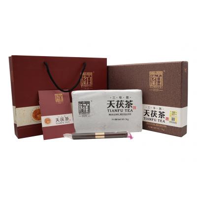 天茯茶三年陈礼盒1kg(白沙溪2017)